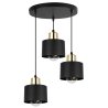 Nowoczesna Lampa z Metalu na Podsufitce Czarna PANTA Nowoczesna Lampa z Metalu na Podsufitce Czarna PANTA