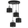 Nowoczesna Lampa na Podsufitce Metalowa Czarna PANTA LED Nowoczesna Lampa na Podsufitce Metalowa Czarna PANTA LED