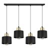 Nowoczesna Lampa na Listwie Metalowa Czarna PANTA LED Nowoczesna Lampa na Listwie Metalowa Czarna PANTA LED