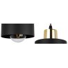 Nowoczesna Lampa Sufitowa SPIDER PANTA Czarna Detale Metal Nowoczesna Lampa Sufitowa SPIDER PANTA Czarna Detale Metal