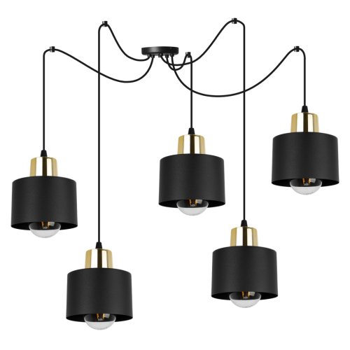 Lampa Nowoczesna Sufitowa Typu Pająk SPIDER PANTA Czarna