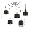 Lampa Nowoczesna Typu Pająk SPIDER PANTA Wymiary Lampa Nowoczesna Typu Pająk SPIDER PANTA Wymiary