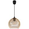 Lampa Wisząca Z Drewanianym Kloszem TIMBER Lampa Wisząca Z Drewanianym Kloszem TIMBER