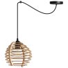 Lampa Wisząca Z Drewanianym Kloszem Żyrandol Spider TIMBER Lampa Wisząca Z Drewanianym Kloszem Żyrandol Spider TIMBER