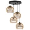 Lampa Sufitowa Z Kloszem Drewnianym TIMBER Lampa Sufitowa Z Kloszem Drewnianym TIMBER