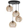 Lampa Sufitowa Z Kloszem Drewnianym na Podsufitce TIMBER Lampa Sufitowa Z Kloszem Drewnianym na Podsufitce TIMBER