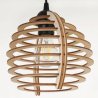 Lampa Sufitowa Z Kloszem Drewnianym na Podsufitce TIMBER klosz Lampa Sufitowa Z Kloszem Drewnianym na Podsufitce TIMBER klosz