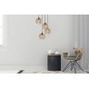 Lampa Sufitowa Z Kloszem Drewnianym na Podsufitce TIMBER aranżacja Lampa Sufitowa Z Kloszem Drewnianym na Podsufitce TIMBER aranżacja