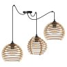 Lampa Wisząca Typu Pająk Drewniane Klosze SPIDER TIMBER Lampa Wisząca Typu Pająk Drewniane Klosze SPIDER TIMBER