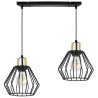 Lampa Wisząca na Listwie Druciane Klosze w stylu Loft NUVOLA Lampa Wisząca na Listwie Druciane Klosze w stylu Loft NUVOLA