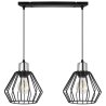 Lampa Sufitowa na Listwie Druciane Klosze w stylu Loft NUVOLA Lampa Sufitowa na Listwie Druciane Klosze w stylu Loft NUVOLA