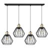 Lampa Sufitowa na Metalowej Listwie z Drucianymi Kloszami NUVOLA Lampa Sufitowa na Metalowej Listwie z Drucianymi Kloszami NUVOLA