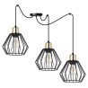 Lampa Wisząca z Metalowymi Kloszami Reguacja Wysokości SPIDER NUVOLA