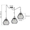 Lampa Sufitowa z Metalowymi Kloszami Wymiary SPIDER NUVOLA Lampa Sufitowa z Metalowymi Kloszami Wymiary SPIDER NUVOLA