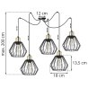 Lampa Sufitowa Żyrandol typu Pająk wymiary