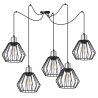 Lampa Wisząca Pająk Metalowe klosze na linkach SPIDER NUVOLA