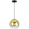 Nowoczesna Lampa Sufitowa Zwis ze Złotym Kloszem BERGEN GOLD Nowoczesna Lampa Sufitowa Zwis ze Złotym Kloszem BERGEN GOLD