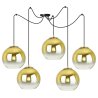 Lampa Wisząca Złote Klosze Kule Glamour Spider Bergen Gold
