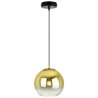 Elegancka Lampa Wisząca Zwis ze Złotym Kloszem BERGEN GOLD Elegancka Lampa Wisząca Zwis ze Złotym Kloszem BERGEN GOLD