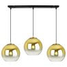 Lampa Wisząca Nowoczesna Złote Klosze na Listwie BERGEN GOLD Lampa Wisząca Nowoczesna Złote Klosze na Listwie BERGEN GOLD