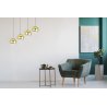 Lampa Wisząca na Listwie Złote Klosze Salon Glamour BERGEN GOLD