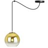 Nowoczesna Lampa Wisząca Zwis ze Złotym Kloszem BERGEN GOLD Nowoczesna Lampa Wisząca Zwis ze Złotym Kloszem BERGEN GOLD