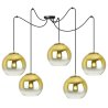Lampa Sufitowa ze Złotymi Kloszami 15cm Spider BERGEN GOLD