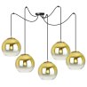 Lampa Elegancka ze Złotymi Kloszami 15cm Spider BERGEN GOLD