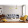 Lampa Kinkiet Ścienny do salonu Złoty Klosz 15 cm BERGEN GOLD Lampa Kinkiet Ścienny do salonu Złoty Klosz 15 cm BERGEN GOLD