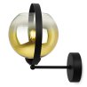 Nowoczesna Lampa Ścienna Kinkiet Złoty Klosz 15 cm BERGEN GOLD Nowoczesna Lampa Ścienna Kinkiet Złoty Klosz 15 cm BERGEN GOLD