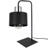 Nowoczesna Lampa Stołowa Nocna Metalowy Czarny Klosz PANTA Nowoczesna Lampa Stołowa Nocna Metalowy Czarny Klosz PANTA