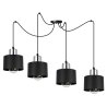 Lampa Sufitowa styl Industrialny Czarne Klosze SPIDER PANTA