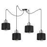 Lampa Sufitowa styl Industrialny typu Pająk Czarne Klosze SPIDER PANTA Lampa Sufitowa styl Industrialny typu Pająk Czarne Klosze SPIDER PANTA
