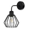 Lampa Ścienna Nowoczesna Kinkiet Klosz Metalowy Druciak NUVOLA