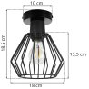 Nowoczesna Lampa Plafon Spot Klosz Metalowy Wymiary NUVOLA Nowoczesna Lampa Plafon Spot Klosz Metalowy Wymiary NUVOLA