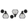 Lampa Kinkiet Metalowy Druciany Klosz Loftowy styl NUVOLA Lampa Kinkiet Metalowy Druciany Klosz Loftowy styl NUVOLA