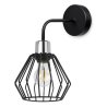 Nowoczesna Czarna Lampa Kinkiet Klosz Druciany Led NUVOLA