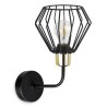 Nowoczesna Lampa Kinkiet Metalowy Klosz Druciak styl Loft NUVOLA Nowoczesna Lampa Kinkiet Metalowy Klosz Druciak styl Loft NUVOLA