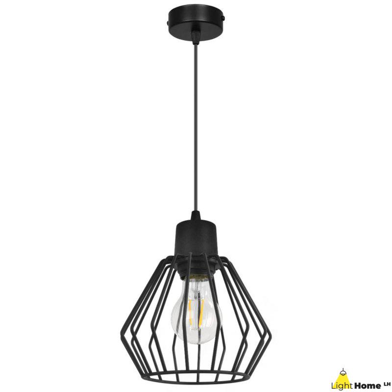 Lampa Wisząca z Kloszem Metalowym Druciank Industrialny Nuvola LED E27