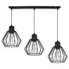 Lampa Wisząca Industrialna Druciane Klosze na Listwie Nuvola LED E27