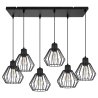 Lampa Wisząca Druciane Klosze na Metalowej Listwie Nuvola LED E27 Lampa Wisząca Druciane Klosze na Metalowej Listwie Nuvola LED E27