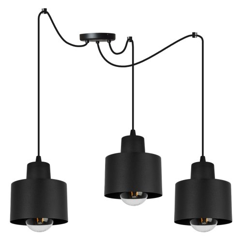Wisząca, regulowana lampa pająk z metalu, PANTA, 3 zwisy, E27