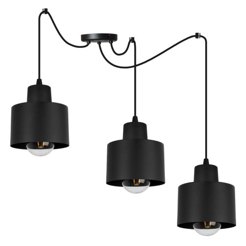 Wisząca, regulowana lampa pająk z metalu, PANTA, 3 zwisy, E27