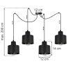 Lampa Wisząca Metalowa styl Nowoczesny wymiary Panta LED E27 Lampa Wisząca Metalowa styl Nowoczesny wymiary Panta LED E27