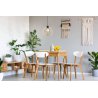 Nowoczesna Lampa Wisząca z Drewna Sufitowa do Jadalini Timber Led E27 Nowoczesna Lampa Wisząca z Drewna Sufitowa do Jadalini Timber Led E27