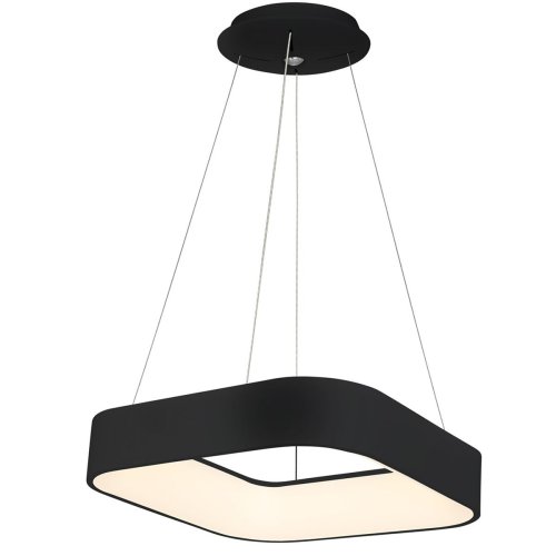 Nowoczesna wisząca lampa ASTRO, LED, regulowana, czarna