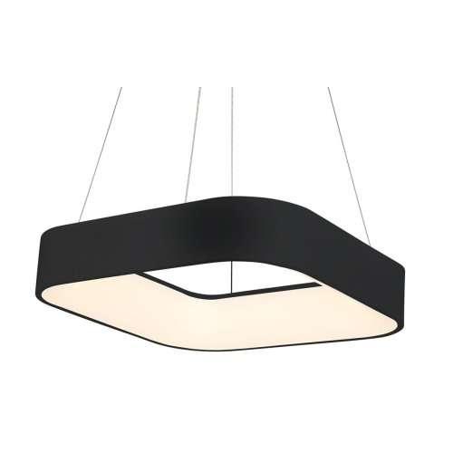 Nowoczesna wisząca lampa ASTRO, LED, regulowana, czarna