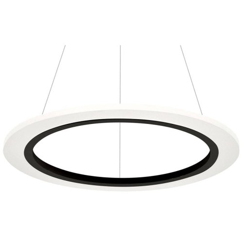 Nowoczesna lampa wisząca LED COSMO, biało- czarna