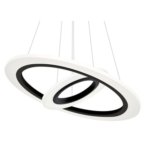Designerska lampa LED COSMO, biało-czarna, energooszczędna, regulowana, wbudowany LED