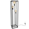 Stylowa lampa podłogowa loftowa - Czarna metalowa konstrukcja